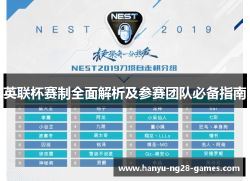 英联杯赛制全面解析及参赛团队必备指南 英联杯赛制全面解析及参赛团队必备指南